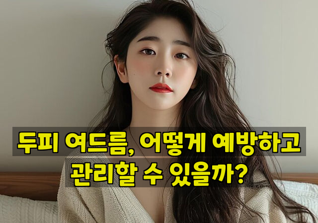 두피 여드름, 어떻게 예방하고 관리할 수 있을까?